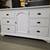 Modern White 6 Drawer Dresser with Door 4 thumbnail