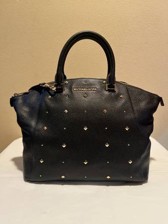 Michael Kors Black Studded Handbag 1