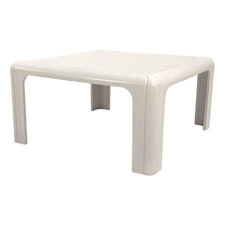White Model 4894 Coffee Table by Gae Aulenti for Kartell, 1970s 1
