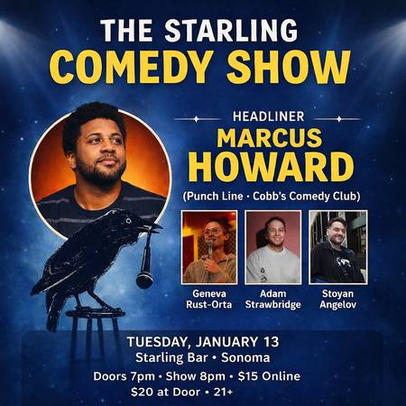 📍 Stand-Up Comedy + Cocktails + Tacos in Sonoma  (Tues. Jan. 13th!) 1