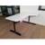 2 Ikea White Bekant LShaped Corner Desks /Adjustable Legs & Cable Mngt 2 thumbnail