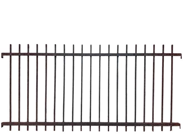 77 Ft of Antique Wrought Iron Picket Fencing GA21061 1