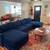 Extra Deep U-SHAPE Dark Blue Custom Crate and Barrel Sectio... 3 thumbnail