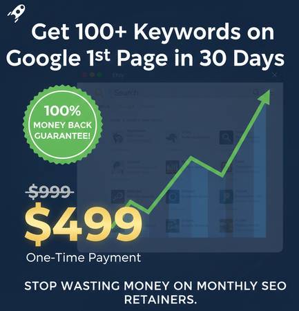 Guaranteed 100+ Google 1st Page Keywords in 30 Days 1