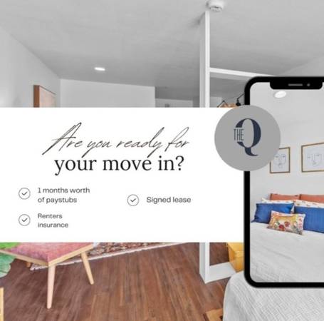 $1,175 / 1br - Come down to The Q and snag a 1 bedroom for $1,175 a month!63898473478531120