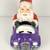 BEEP BEEP!  Santa Claus is Coming to Town in a Purple Convertible Cookie Jar 4 thumbnail
