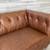 Leather chesterfield sofa 84" long 5 thumbnail