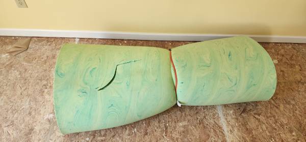 high density soft foam 60x80x3" "mattress topper" - project foam 1