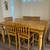 Adjustable Wood Dining Table and 6 Chairs - Dog Chew Damage & Missing Rung 1 thumbnail