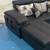 Black sectional couch 3 thumbnail