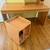 IKEA Large 2 Drawer Computer Desk with Extra Hutch and Rolling Computer Cart 6 thumbnail