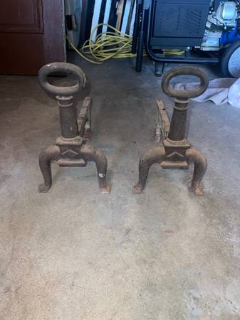 Antique andirons 1