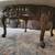 Solid marble top with antique wooden table 2 thumbnail