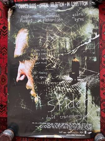 Original David Cronenberg's 2002 SPIDER Rolled 1 Sheet Poster 1