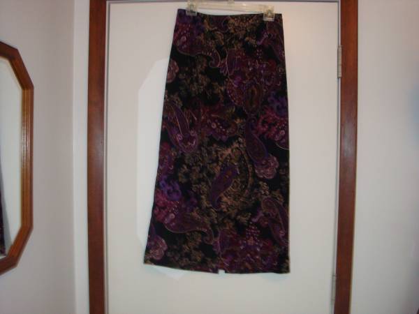 Long Black/Purple Skirt 1