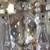 Antique Crystal Lamp -Tall, Huge Prisms, Nice Color, Hollywood Regency 18 thumbnail