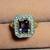 Vintage Natural Emerald Cut Iolite 14K Ring with Diamonds 6 thumbnail