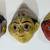 THREE (3) BEAUTIFUL VINTAGE HAND PAINTED PAPIER MACHE MASKS FROM INDIA 1 thumbnail