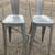 2 Silver Metal Industrial-look Bar Chairs 1 thumbnail