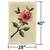 Handmade Classic Rose Latch Hook Rug, Framed 40" x 28" 2 thumbnail