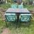 Black painted cast steel Hampton Bay patio dining set with 6 chairs 2 thumbnail