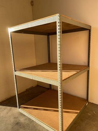 4 ft W x 4 ft D 3 Tier Shelving Rack Storage Supply Shelves 1