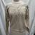 Kashiwa Vintage Ivory Beaded Floral Crew Neck Long Sleeve Sweater - M 1 thumbnail