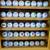GOLF BALL DISPLAY CASE w/ 40 EVENT/LOGO/ADVERTISING BALLS~HAND CRAFTED 2 thumbnail