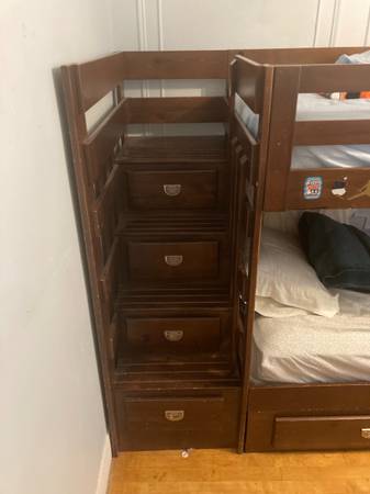 Bunk Bed With Storage and StairCase 1