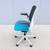 Steelcase New Series 1 Ergonomic Office Chair in Blue Fabric and Mesh 10 thumbnail