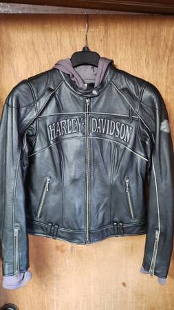 Womens Leather Jacket Willie G 3 in 1 Riding Jacket Like New 1