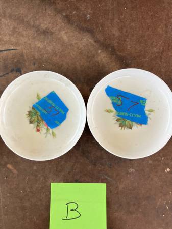 2 white rose pattern coasters 1