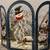 Festive Christmas Theme 3-Panel Fireplace Screen Cover 6 thumbnail