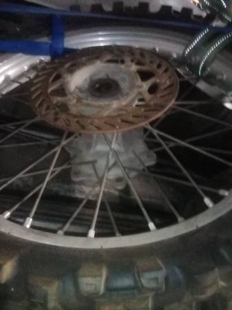 2008 Kawasaki kx250  dirt bike rear wheel 1