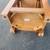 West Elm Cube Nightstand Lamp Side Table drawer chestnut brown 6 thumbnail