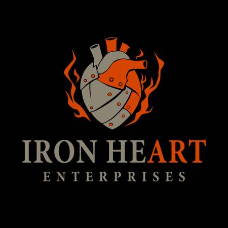 Iron heart design 1