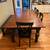 Massive, solid wood dining table, 8 chairs, and bench 6 thumbnail