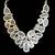 Zebra Jasper, Garnet, and Madeira Citrine Bib Necklace 7 thumbnail
