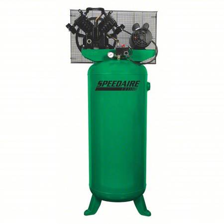 New Speedaire Upright  Air Compressor 5 HP 60 Gal 220V 14.2 CFM Quiet 1