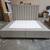 Excellent Condition - Modern Grey Upholstered Split King Platform Bed Frame 1 thumbnail