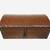 Handcrafted Vintage Leather Domed Trinket Box with Brass Accents - 8" 2 thumbnail