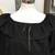 Women's Black Poly/Cotton Renaissance/Mediaeval/Halloween Blouse 2 thumbnail
