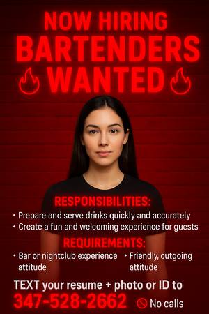 Bartenders /waitress 1