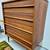Fully Refinished Mid Century Walnut Tallboy Dresser with Walnut Pulls 3 thumbnail