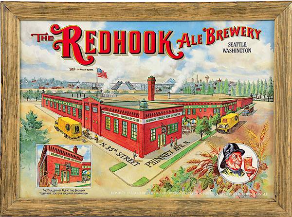 The Redhook Ale Brewery – Seattle Washington - Vintage 1981 Beer Sign 1