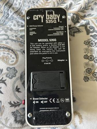 Dunlop 535q Cry Baby Wah w/ Boost 1