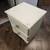 ,Solid wood 2 Drawer side table with cute baby blue ceramic knobs. See photos 6 thumbnail