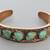 VINTAGE TURQUOISE & SOLID COPPER BRACELET 1 thumbnail