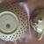 Fred Roberts fine porcelain footed teacup & reticulated saucer Japan 9 thumbnail