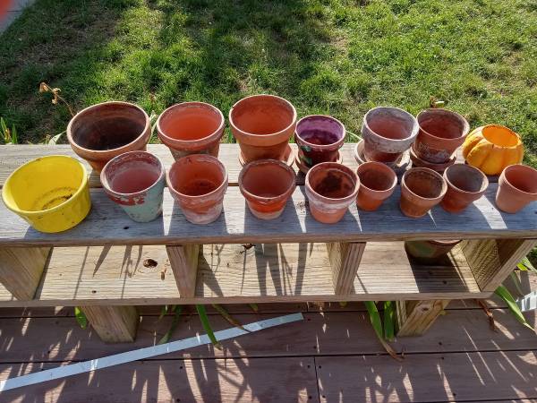 Assorted clay pots 1